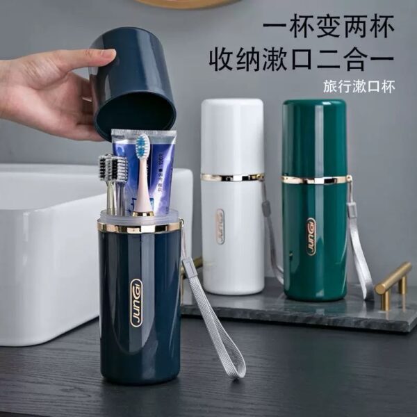 Travel toothbrush cup